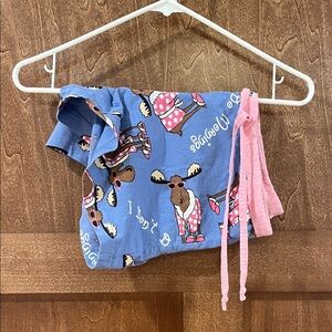 Lazy One Blue and Pink Junior Boxer Pajama Bottoms